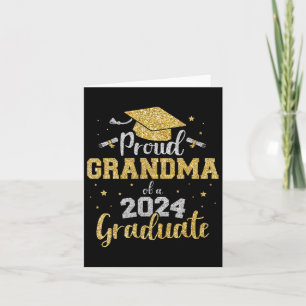 Grandma Of A Cl Of 2024 Graduate Senior Graduation Card