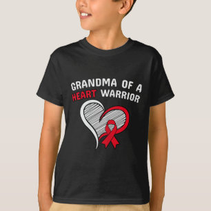 Grandma Of A Heart Warrior Chd Disease Awareness C T-Shirt