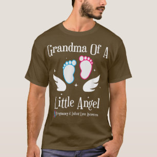 Grandma Of A Little Angel Pregnancy & Infant Loss T-Shirt