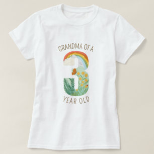 Grandma of a Three Year Old Nature Lover T-Shirt
