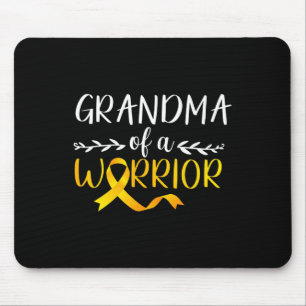 Grandma Of A Warrior Childhood Cancer Awareness Su Mouse Mat