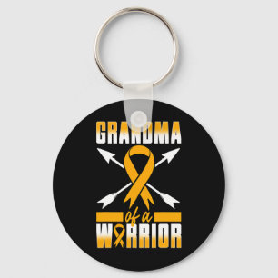 Grandma Of A Warrior Childhood Cancer Grandchildre Key Ring
