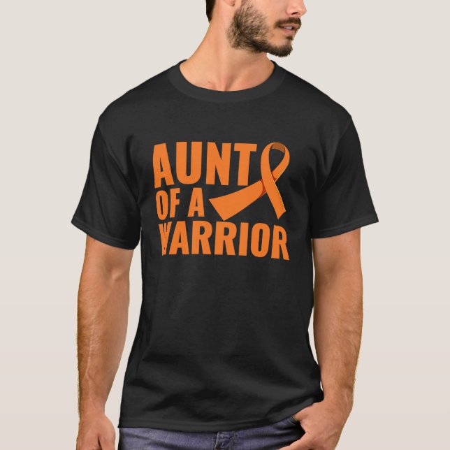 Grandma Of A Warrior Multiple Sclerosis Awareness  T-Shirt (Front)