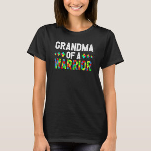 Grandma Of A Warrior Proud Grandma Autism T-Shirt