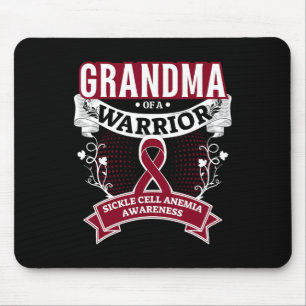 Grandma Of A Warrior Sickle Cell Anaemia Awareness Mouse Mat