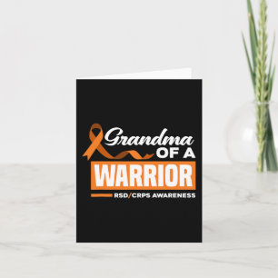 Grandma Of A Warrior Support Supporter RSD CRPS Aw Card