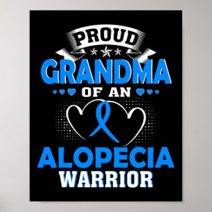 Grandma Of An Alopecia Warrior Poster
