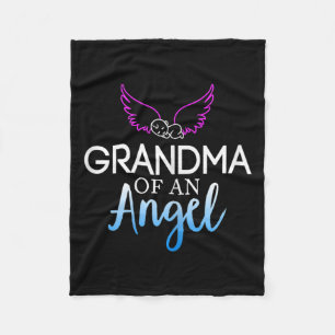 Grandma Of An Angel Sids Awareness Month Fleece Blanket