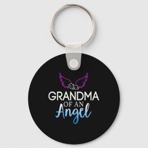 Grandma Of An Angel Sids Awareness Month Key Ring