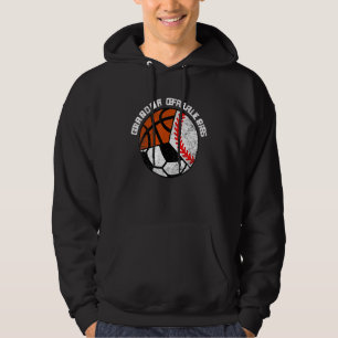 Grandma Of Ballers Baseball Soccer Basketball Gr Hoodie