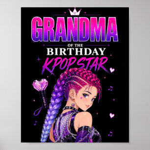 Grandma Of Birthday Kpop Star Girls Korean Pop Poster