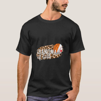 Grandma Of Both Leopard Baseball Basketball Grandm T-Shirt