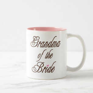 Grandma of Bride Classy Browns Two-Tone Coffee Mug