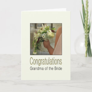 grandma of bride wedding Congratuations Card