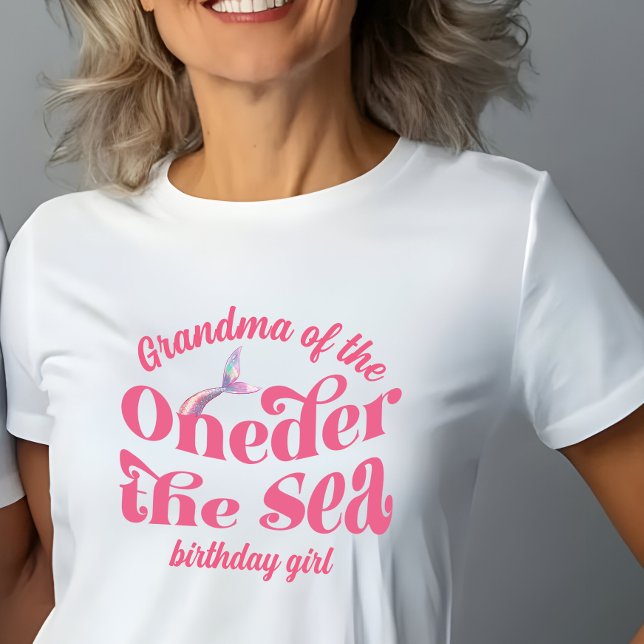 Grandma of Oneder The Sea Mermaid birthday girl T-Shirt (Creator Uploaded)