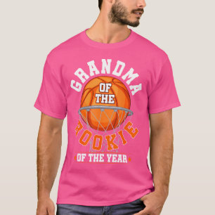 Grandma Of Rookie 1St Birthday Basketball Family M T-Shirt