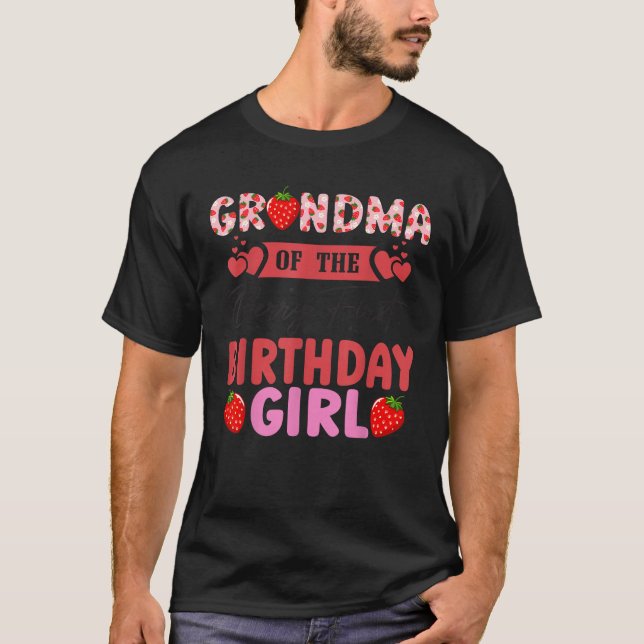 Grandma of The Berry First Birthday Girl Sweet Str T-Shirt (Front)