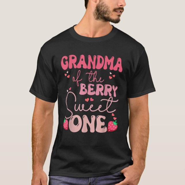 Grandma of The Berry First Birthday of Girl Strawb T-Shirt (Front)