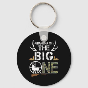 Grandma Of The Big One Birthday Boy Deer Hunter Ca Key Ring