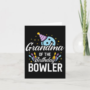 Grandma Of The Birthday Bowler Bowling Party Match Card