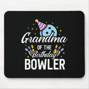 Grandma Of The Birthday Bowler Bowling Party Match Mouse Mat