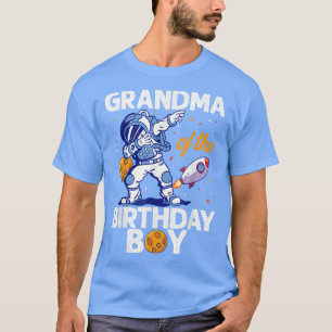Grandma Of The Birthday Boy Astronaut Space Planet T-Shirt