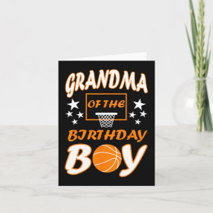 Grandma of The Birthday boy Basketball Lover Match Card