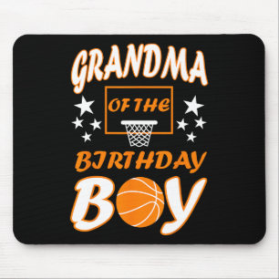 Grandma of The Birthday boy Basketball Lover Match Mouse Mat