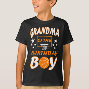 Grandma of The Birthday boy Basketball Lover Match T-Shirt