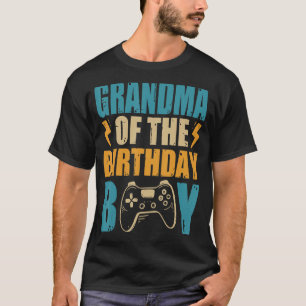 Grandma of The Birthday Boy Gamepad Matching Famil T-Shirt