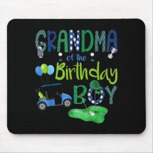 Grandma of the birthday boy hole in one golf lover mouse mat