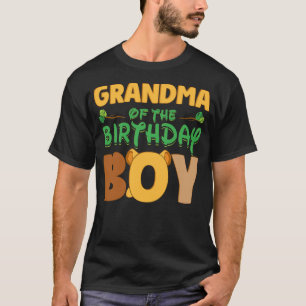 Grandma Of The Birthday Boy Lion Family Party Deco T-Shirt