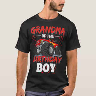 Grandma of the Birthday Boy Matching Monster Truck T-Shirt