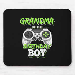 Grandma Of The Birthday Boy Matching Video Game Bi Mouse Mat