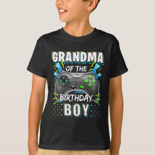 Grandma Of The Birthday Boy Matching Video Game Bi T-Shirt