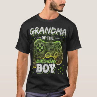 Grandma of the Birthday Boy Matching Video Game Bi T-Shirt
