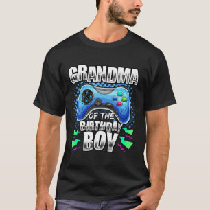 Grandma Of The Birthday Boy Matching Video Game Bi T-Shirt