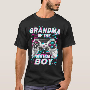 Grandma of the Birthday Boy Matching Video Game Bi T-Shirt