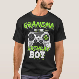 Grandma of the Birthday Boy Matching Video Game Bi T-Shirt