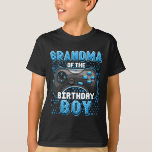 Grandma Of The Birthday Boy Matching Video Game Bi T-Shirt