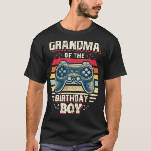 Grandma of the Birthday Boy Matching Video Game Bi T-Shirt