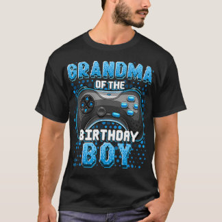 Grandma of the Birthday Boy Matching Video Game Bi T-Shirt