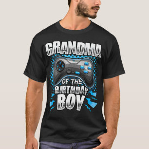Grandma of the Birthday Boy Matching Video Game Bi T-Shirt
