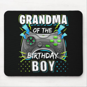 Grandma of the Birthday Boy Matching Video Game Mouse Mat