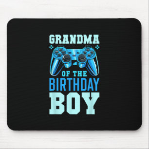 Grandma Of The Birthday Boy Matching Video Gamer B Mouse Mat