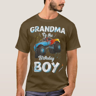 Grandma Of The Birthday Boy Monster Truck Bday Wom T-Shirt