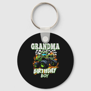 Grandma Of The Birthday Boy Monster Truck Birthday Key Ring
