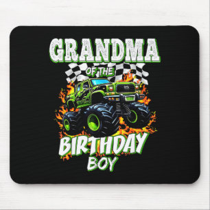 Grandma Of The Birthday Boy Monster Truck Birthday Mouse Mat