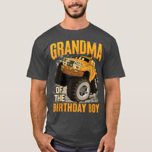 Grandma of the Birthday Boy Monster Truck Birthday T-Shirt