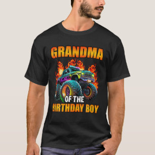 Grandma of the Birthday Boy Monster Truck Birthday T-Shirt